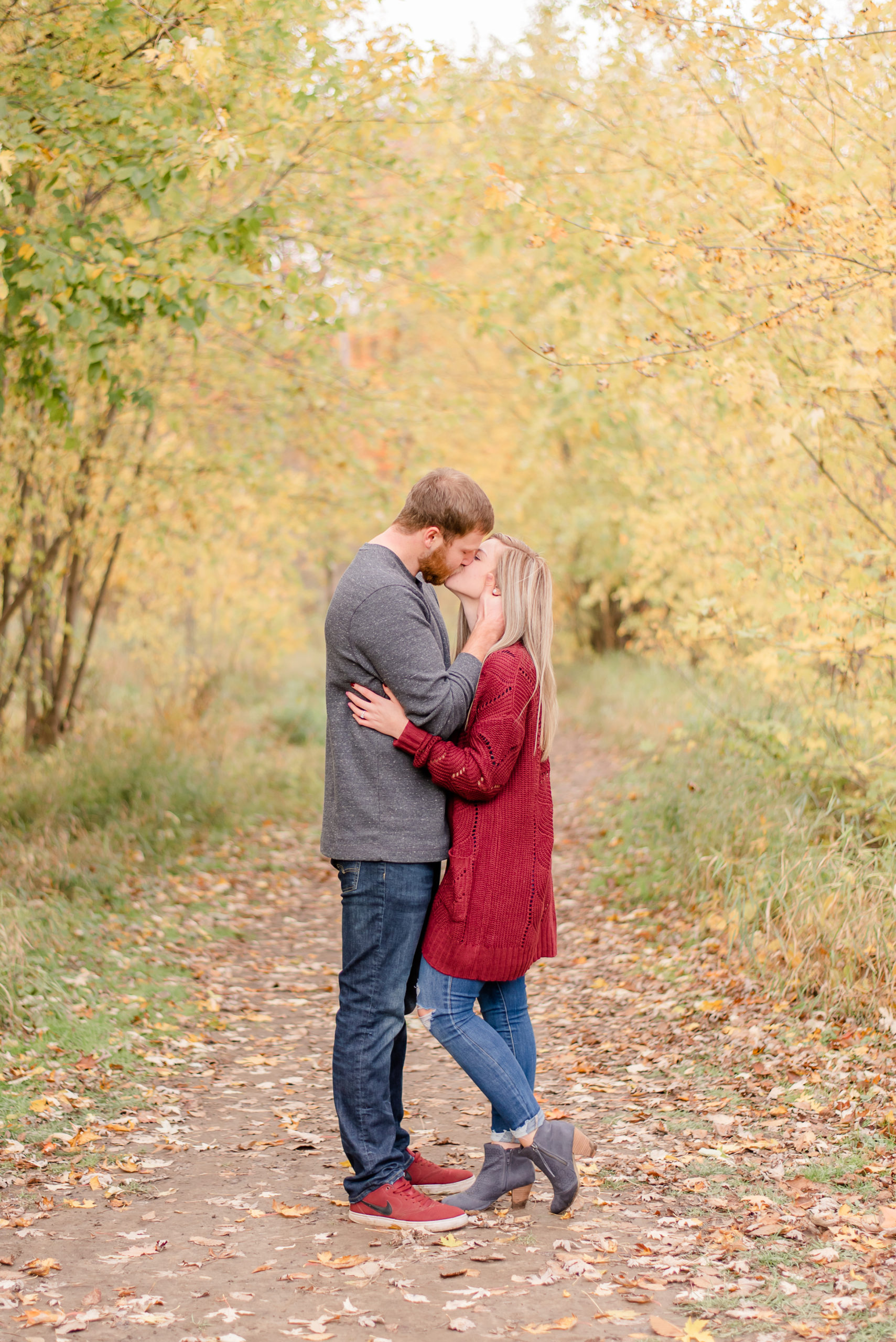 photo of couple during engagement session