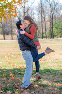 photo of couple during engagement session