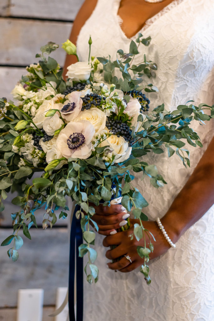 portrait of bridal bouquet