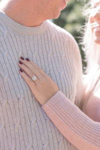 photo of ring during engagement session