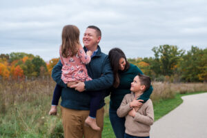 photo of family during family session