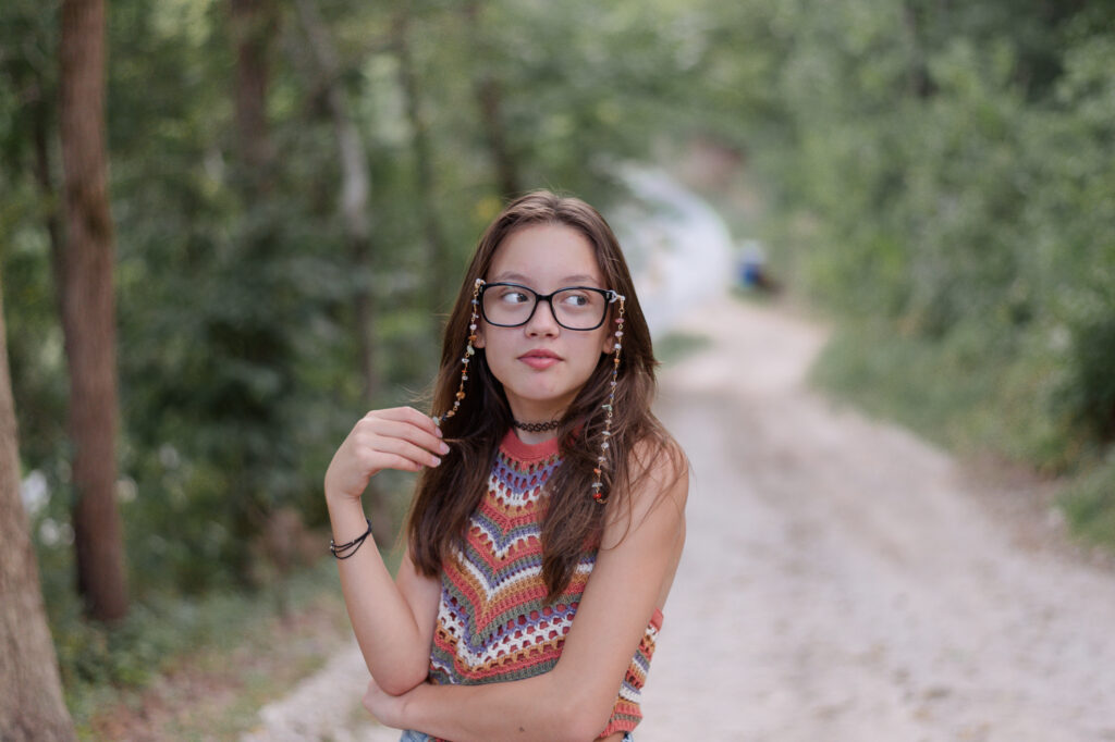 photo of child during family photo session