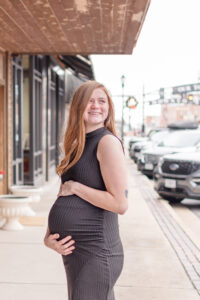 photo of mother during maternity session