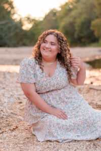 photo of senior during senior photo session