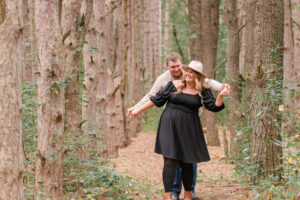 photo of couple during engagement session