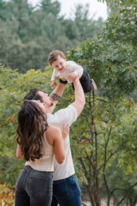photo of family playing during family photo session