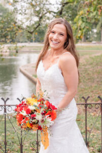 photo of bride at her wedding