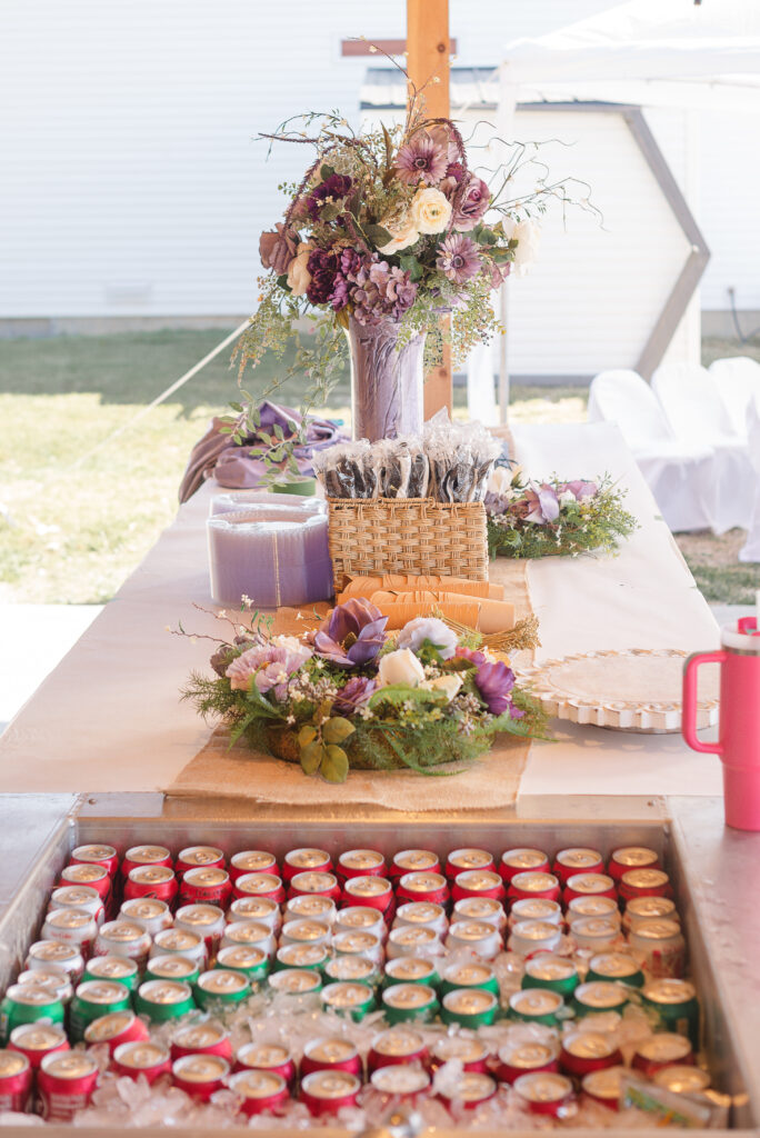 photo of wedding food details